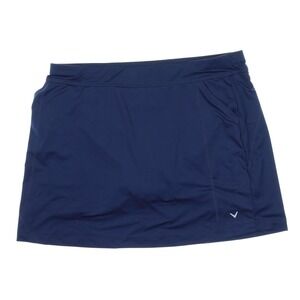 Callaway Womens Navy Blue Golf Skort Skirt with Built-in Shorts Size XL